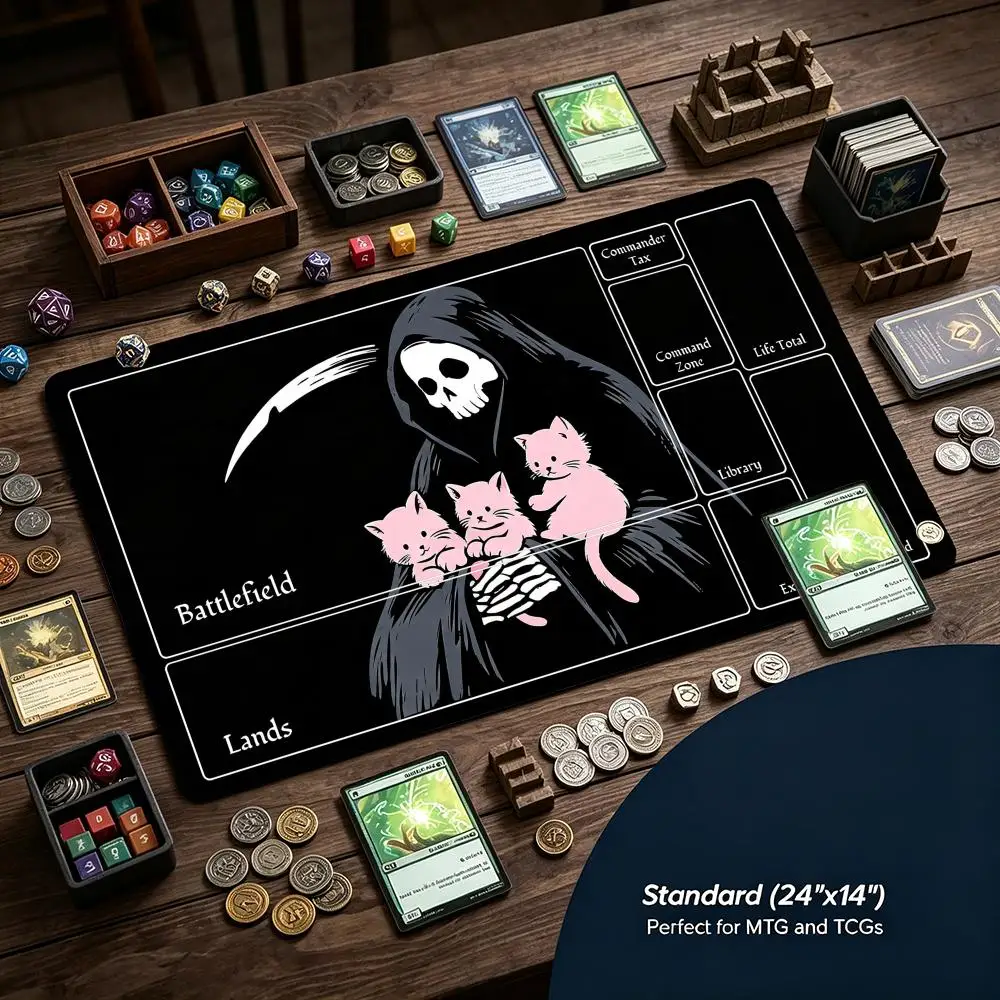 Grim Reaper Holding Pink Kitte - Pc Gaming Pink ulasan dan harga